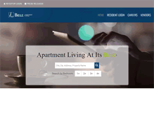 Tablet Screenshot of bellapartmentliving.com
